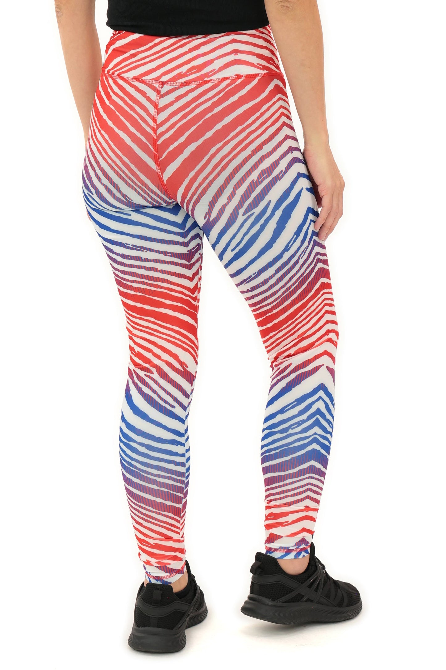 Zubaz NFL Women's Primary Logo Zebra Ombre Leggings, Buffalo Bills