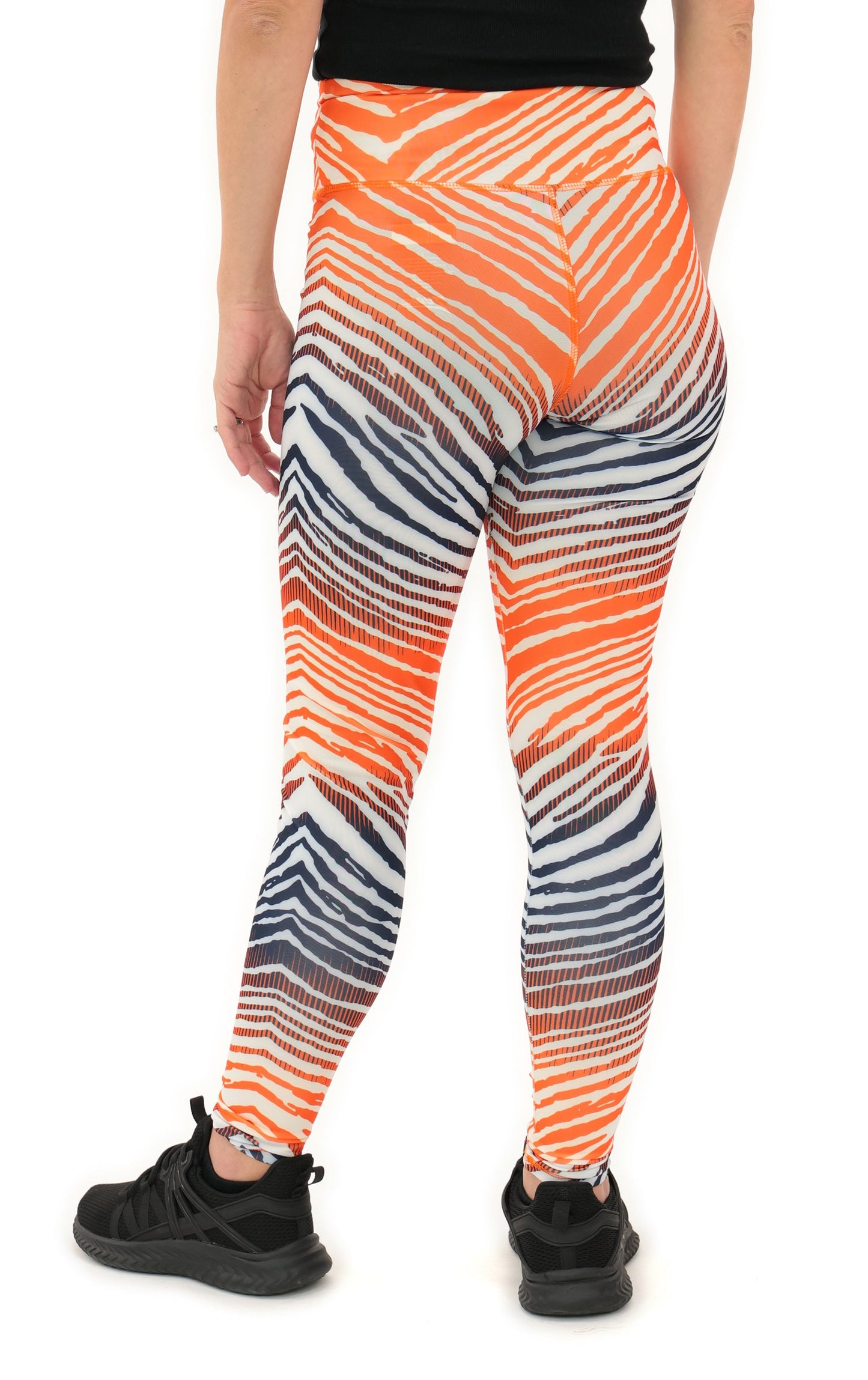 Zubaz NFL Women's Primary Logo Zebra Ombre Leggings, Denver Broncos