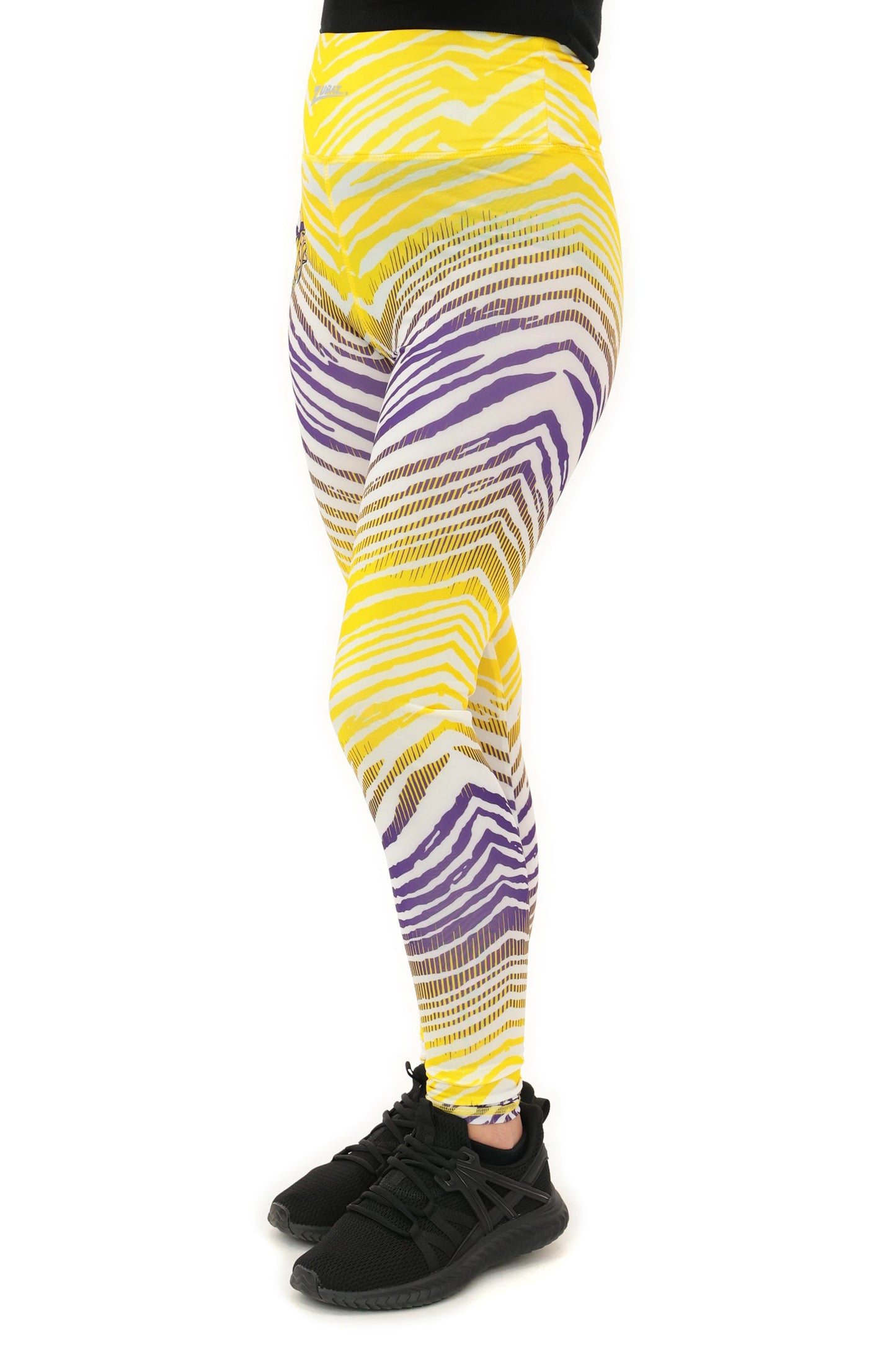 Zubaz NFL Women's Primary Logo Zebra Ombre Leggings, Minnesota Vikings