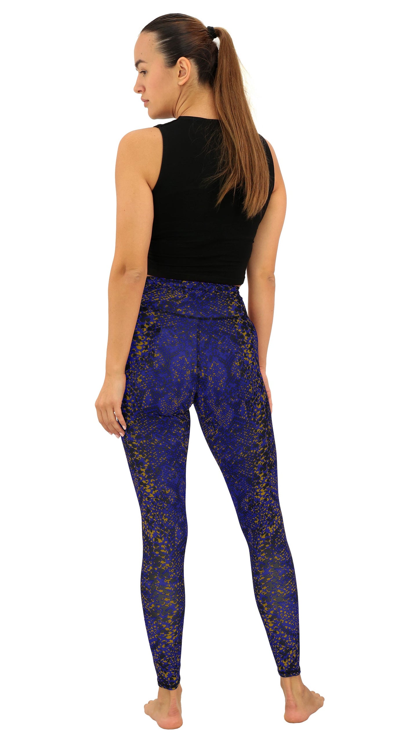 Zubaz NFL Women's Field Goal Primary Post Leggings, Baltimore Ravens