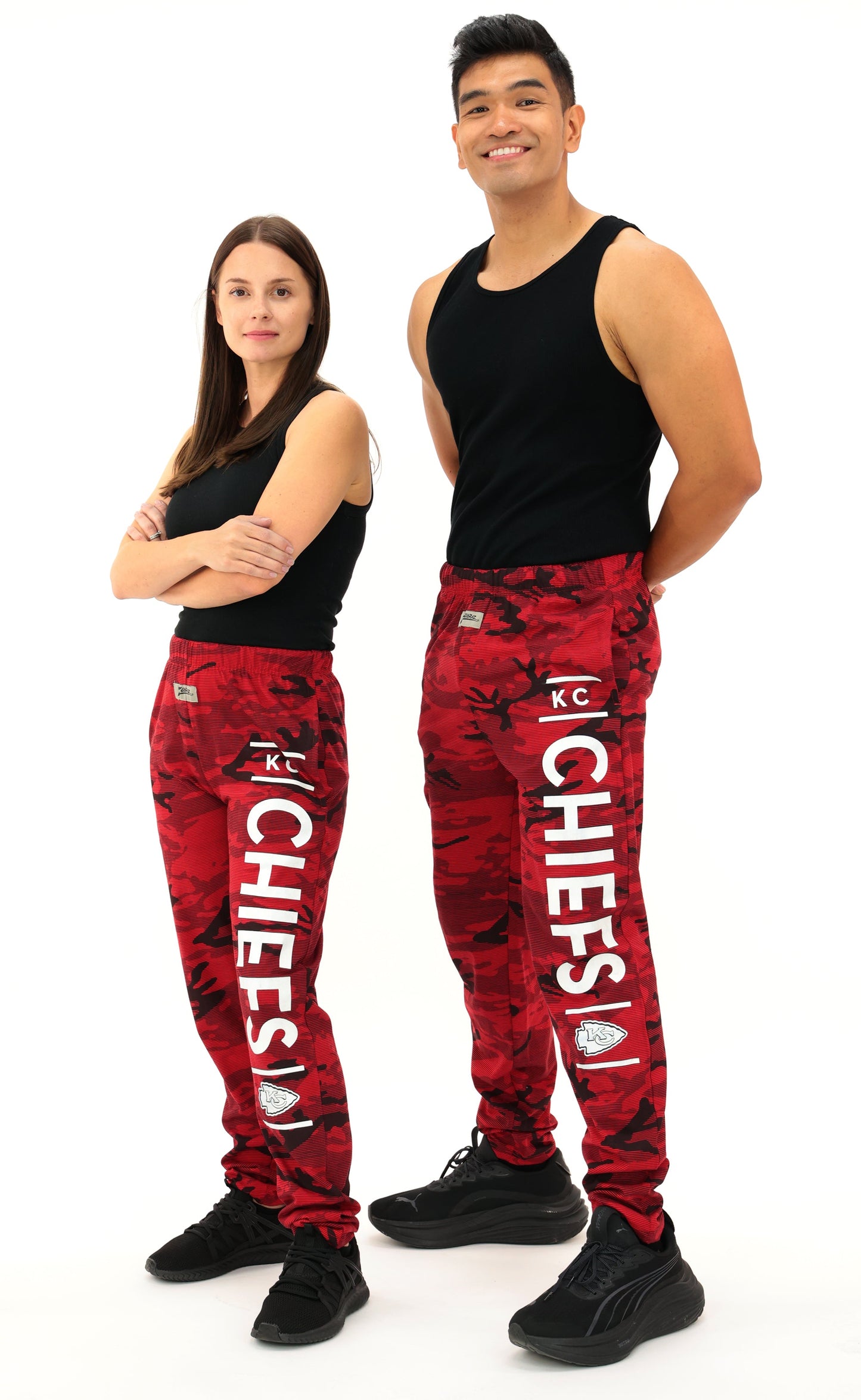 Zubaz NFL Adult Unisex Z88 Camo Lines Pants, Kansas City Chiefs
