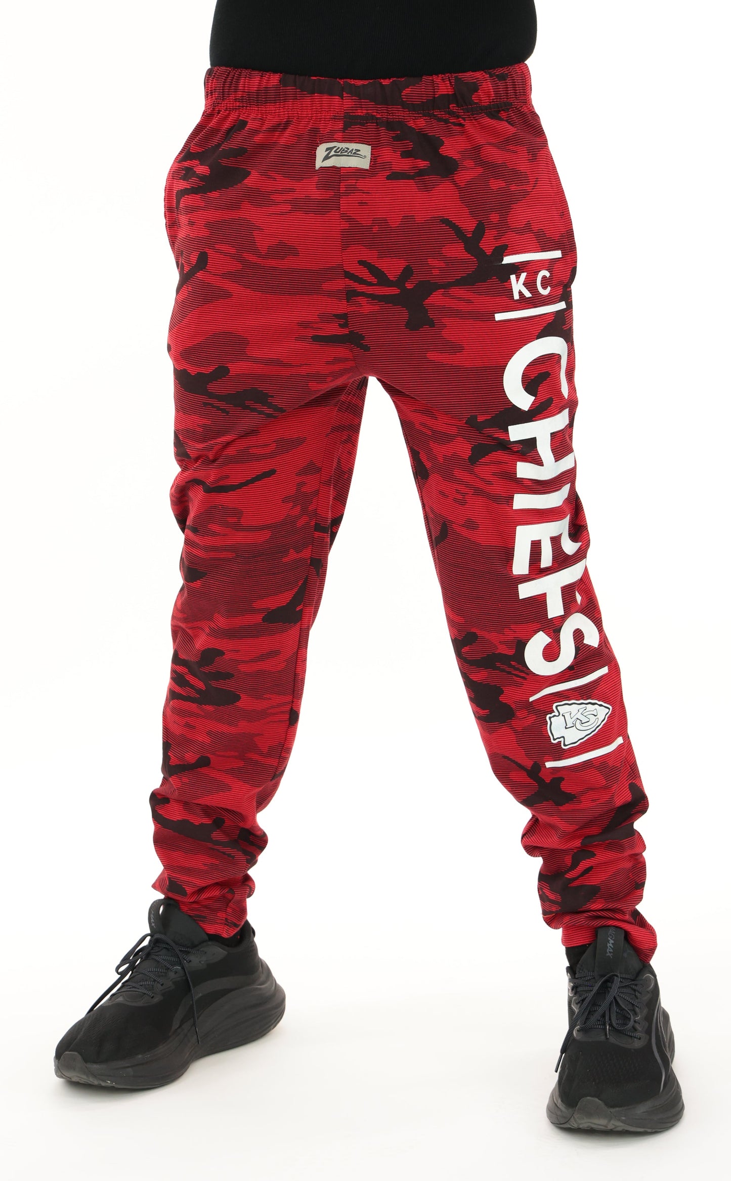 Zubaz NFL Adult Unisex Z88 Camo Lines Pants, Kansas City Chiefs