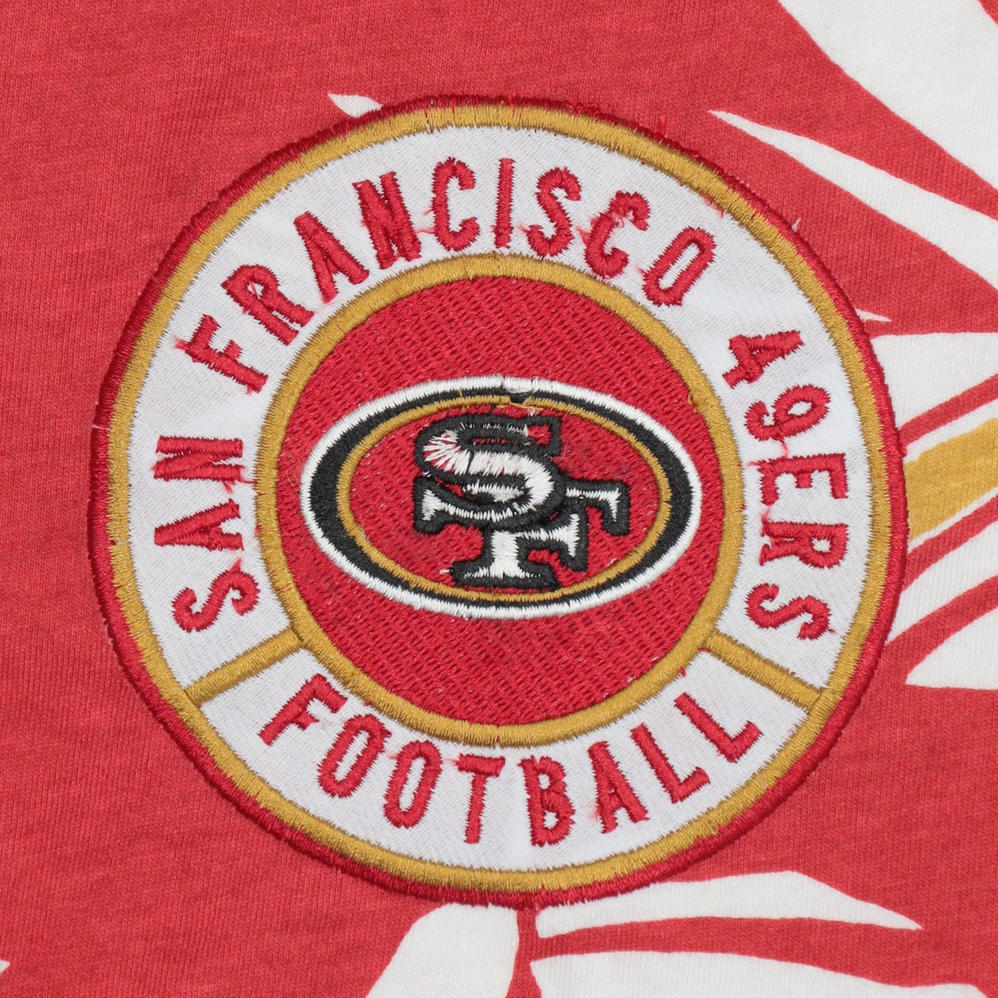 Zubaz NFL Adult Unisex Z88 Embroidered Leaf 3 Color Pants, San Francisco 49ers