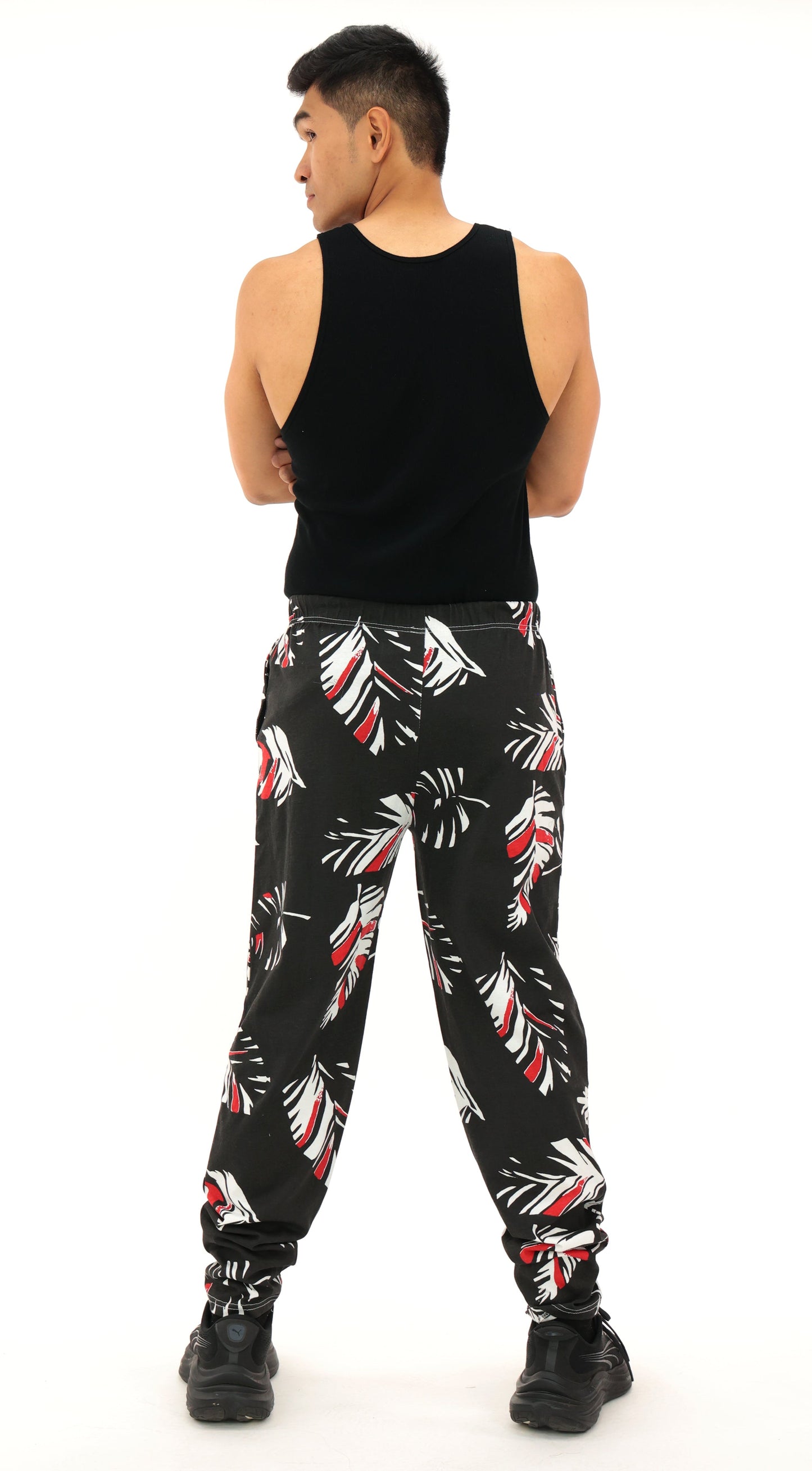 Zubaz NFL Adult Unisex Z88 Embroidered Leaf 3 Color Pants, Tampa Bay Buccaneers
