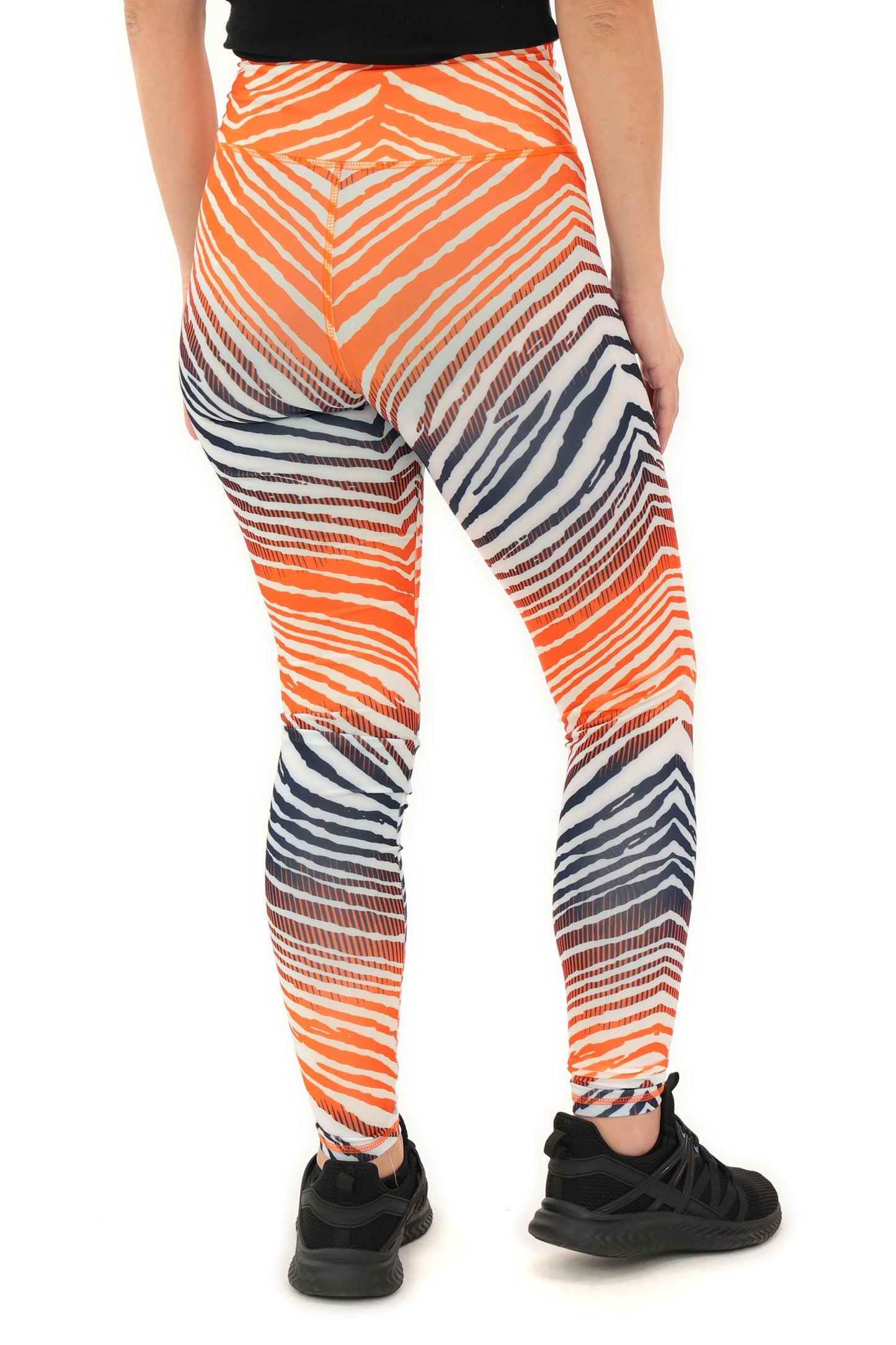 Zubaz NFL Women's Primary Logo Zebra Ombre Leggings, Chicago Bears
