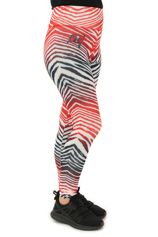 Zubaz NFL Women's Primary Logo Zebra Ombre Leggings, Tampa Bay Buccaneers