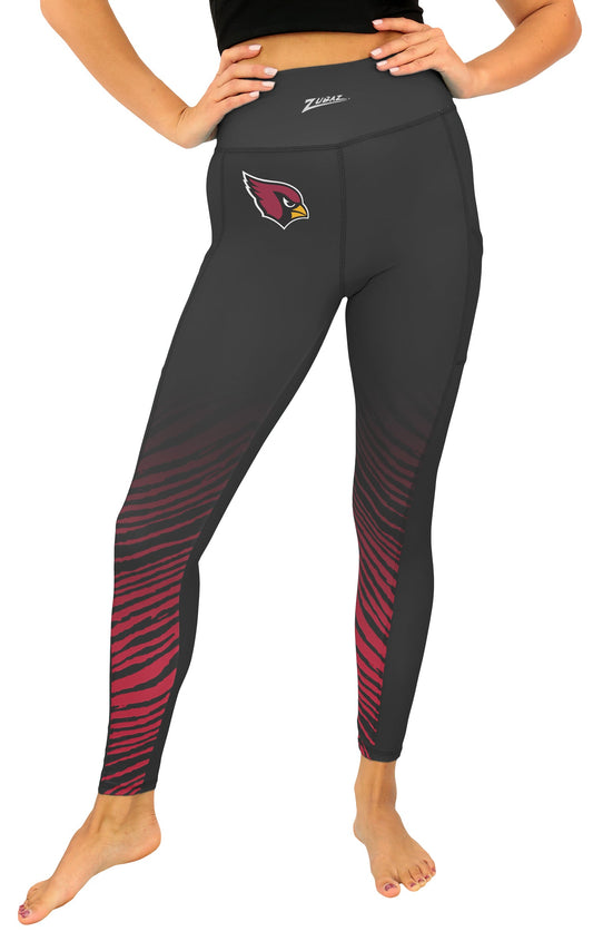 Zubaz NFL Women's Fade Primary Logo Leggings, Arizona Cardinals