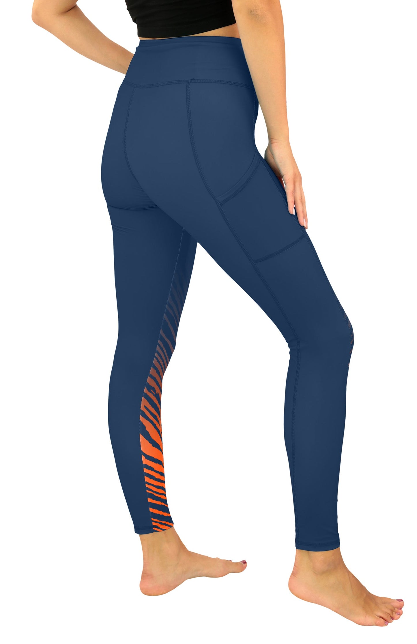 Zubaz NFL Women's Fade Primary Logo Leggings, Chicago Bears