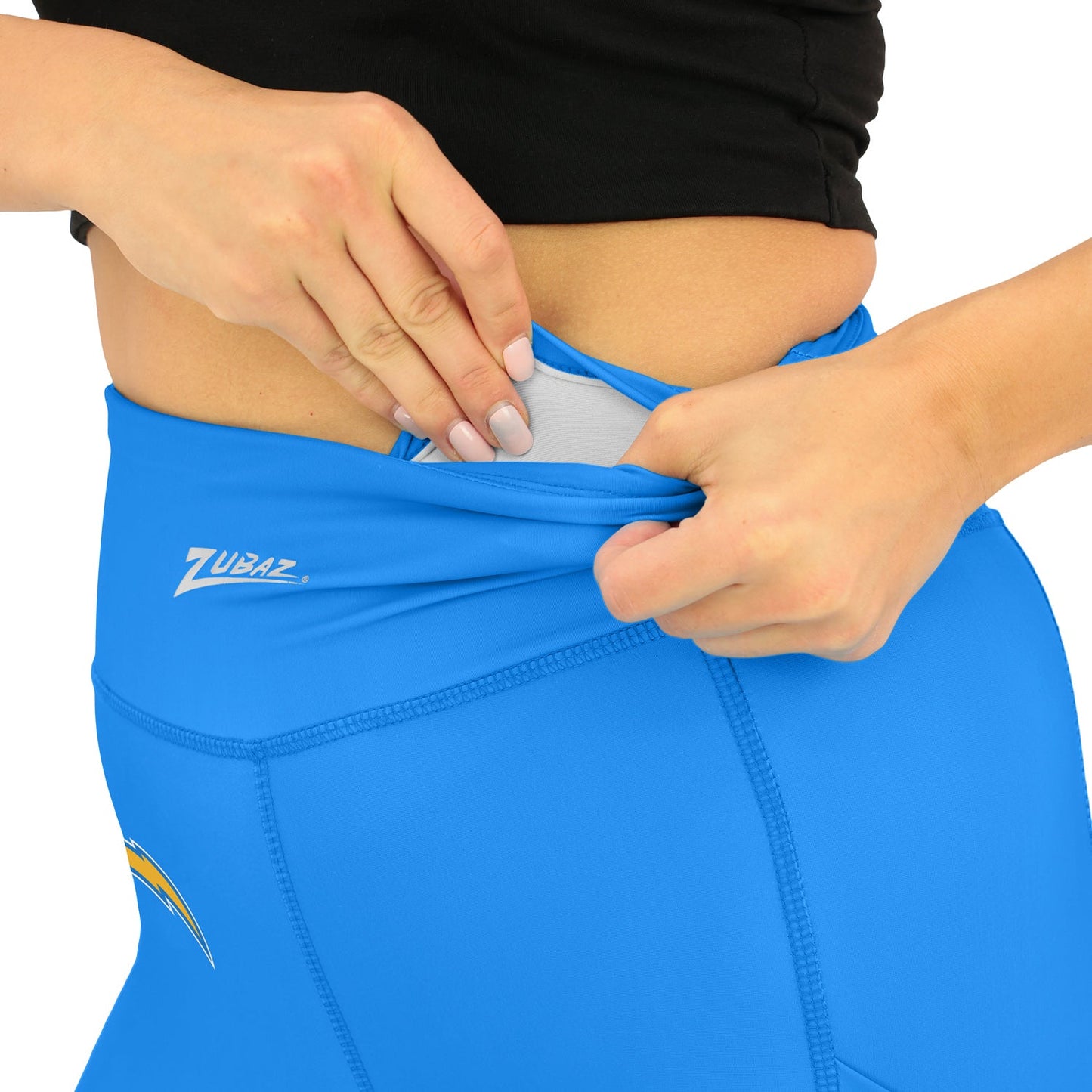 Zubaz NFL Women's Fade Primary Logo Leggings, Los Angeles Chargers