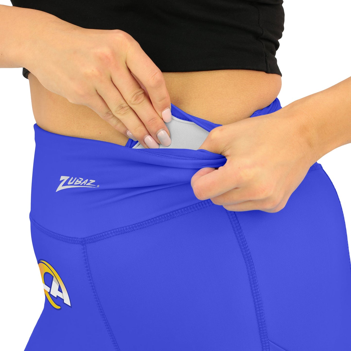 Zubaz NFL Women's Fade Primary Logo Leggings, Los Angeles Rams