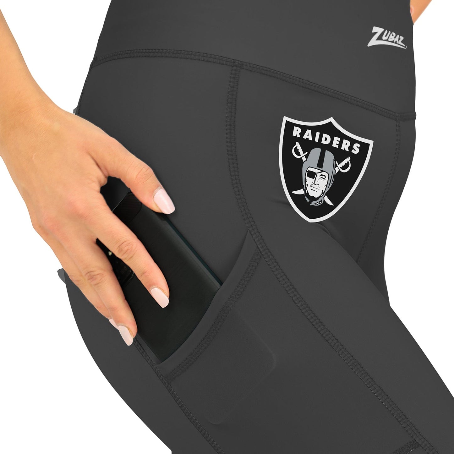 Zubaz NFL Women's Fade Primary Logo Leggings, Las Vegas Raiders