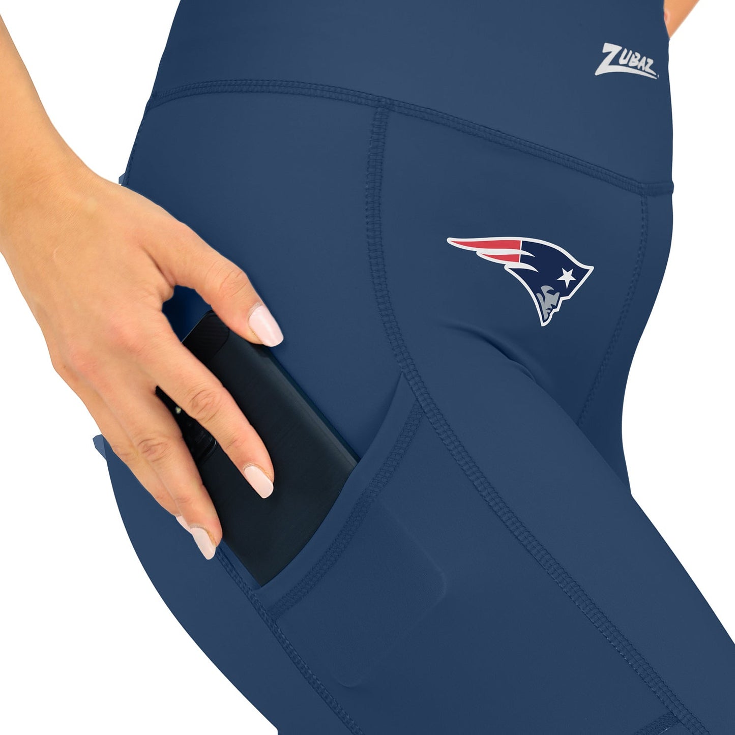 Zubaz NFL Women's Fade Primary Logo Leggings, New England Patriots