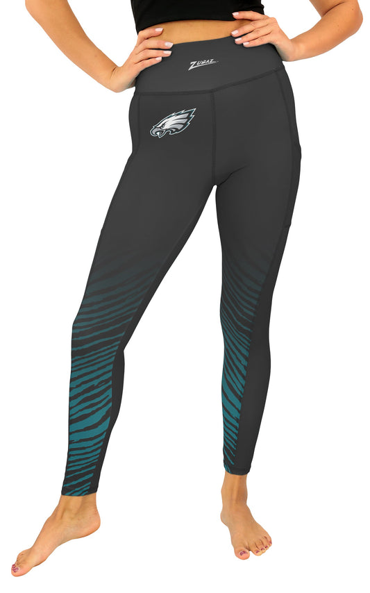 Zubaz NFL Women's Fade Primary Logo Leggings, Philadelphia Eagles