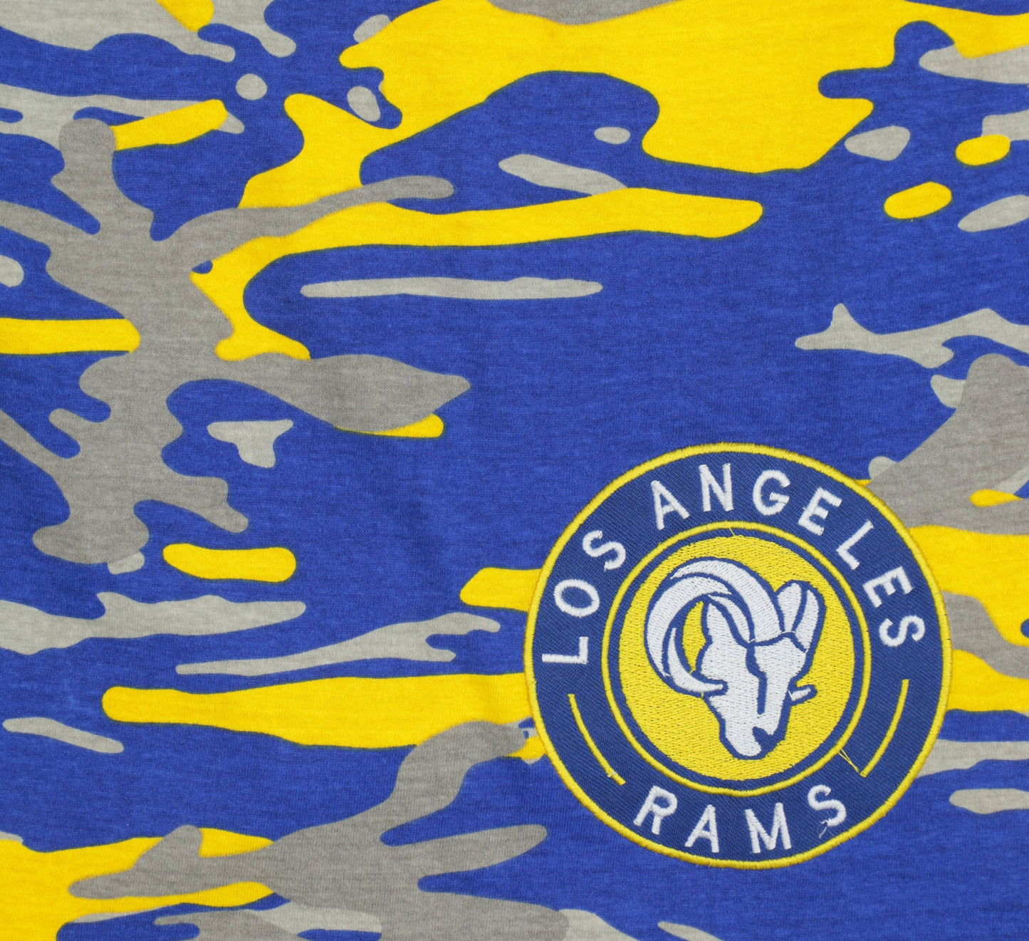 Zubaz NFL Adult Unisex Z88 Embroidered Alt Camo Shorts, Los Angeles Rams