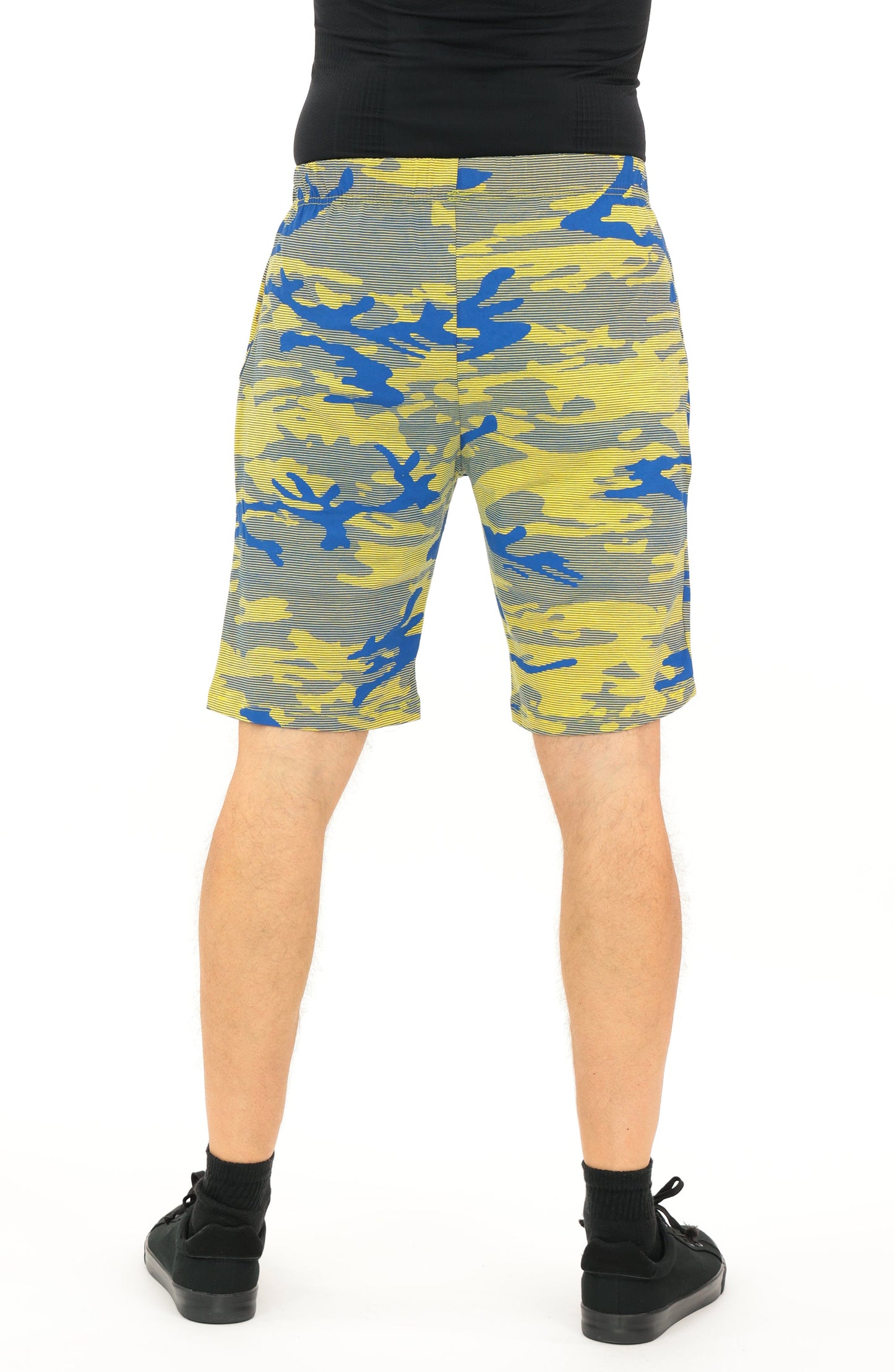 Zubaz NFL Adult Unisex Z88 Camo Lines Shorts, Los Angeles Rams