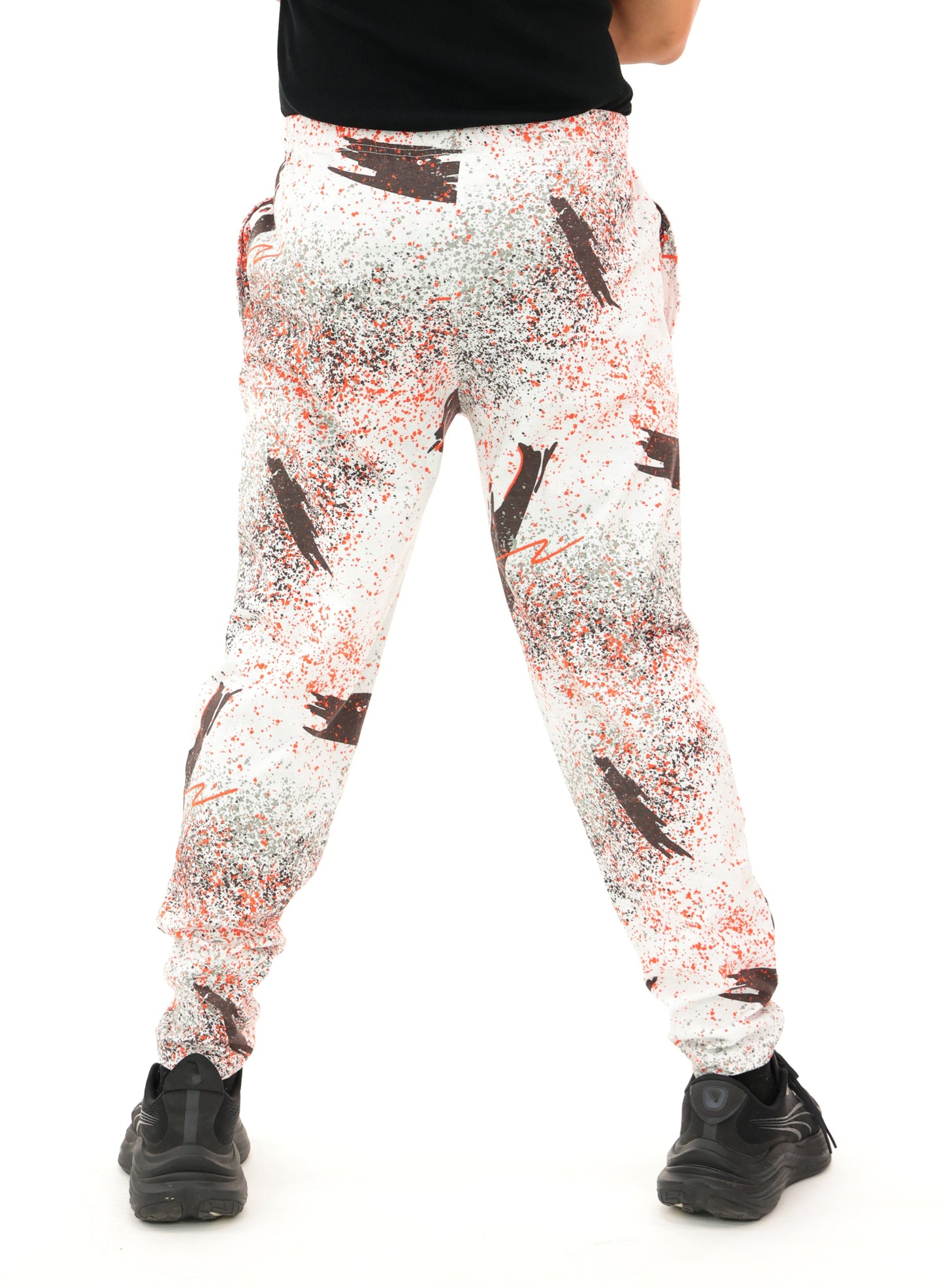 Zubaz NFL Adult Unisex Z88 Embroidered Confetti 3 Color Pants, Cleveland Browns