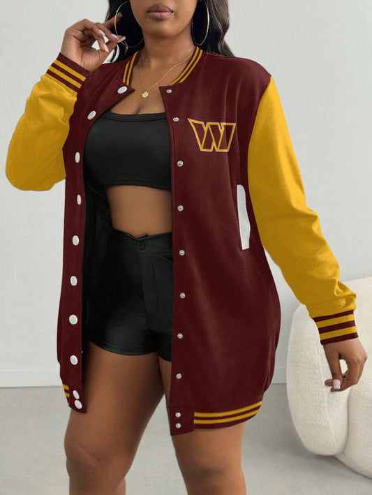 Washington Commanders Women's Limited Edition Button Down Long Sleeve Jacket Dress