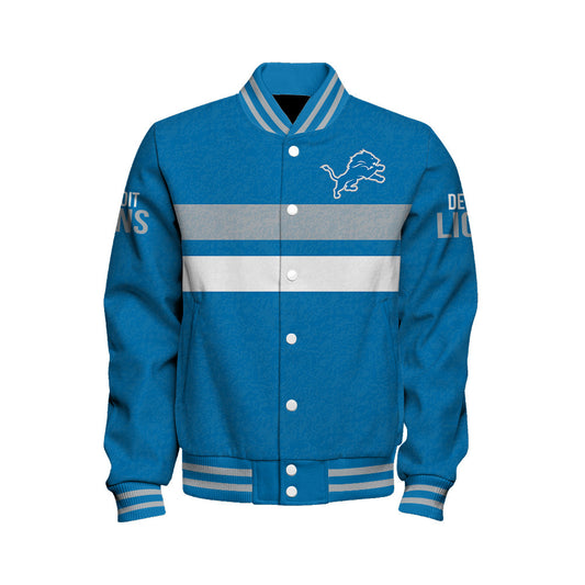 Detroit Lions Football Team 2025 -26 Super Durable Unisex Varsity Jacket