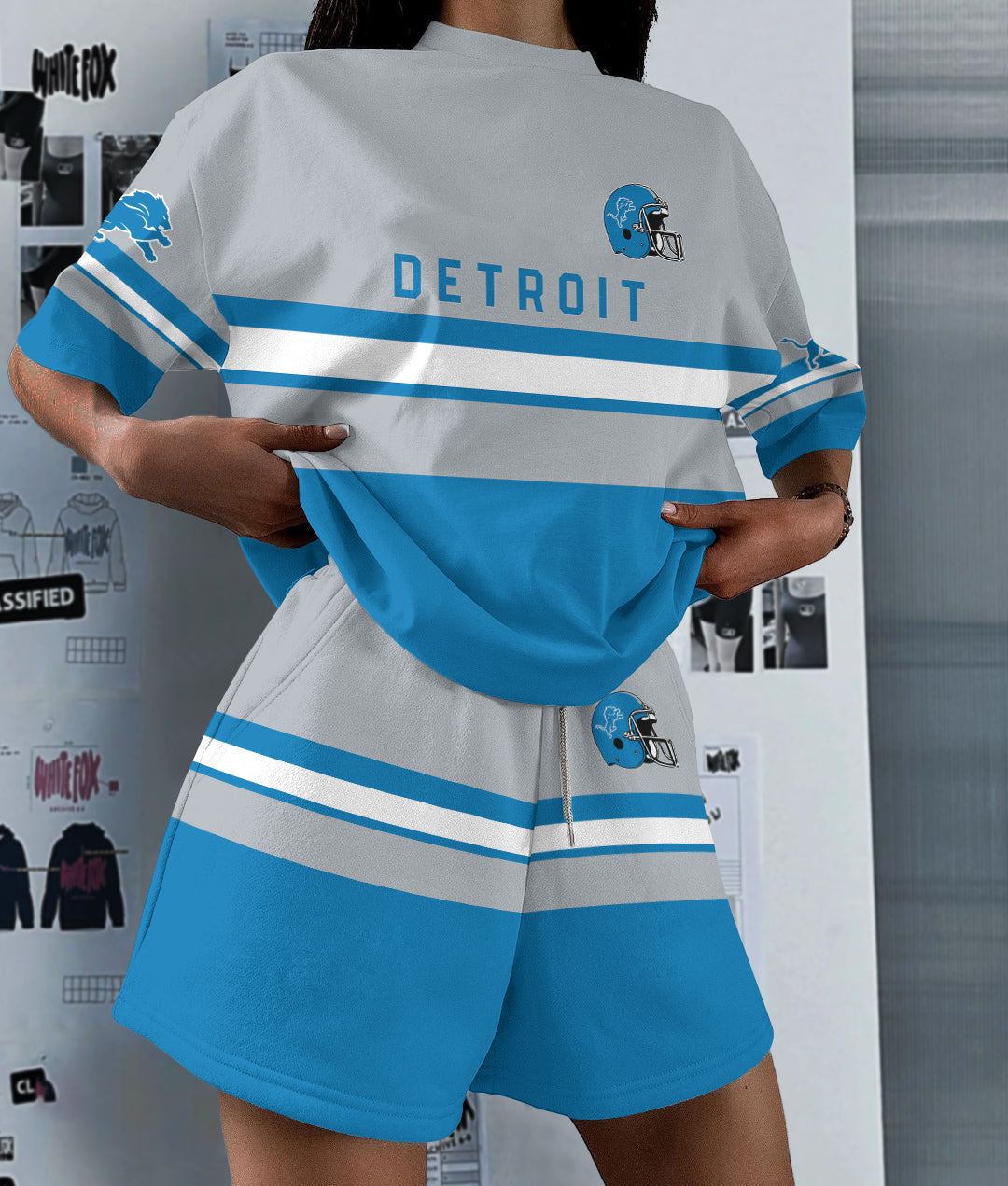 Detroit Lions Limited Edition Women's T-Shirt & Short Set