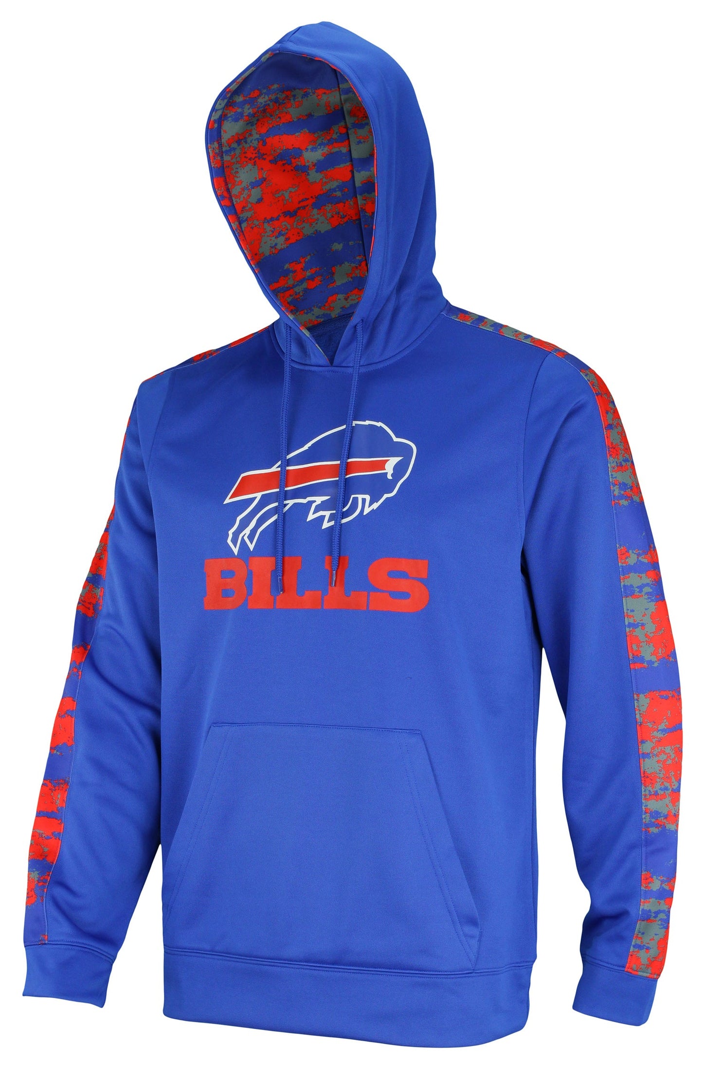 Zubaz NFL Men's Buffalo Bills Performance Hoodie w/ Oxide Sleeves