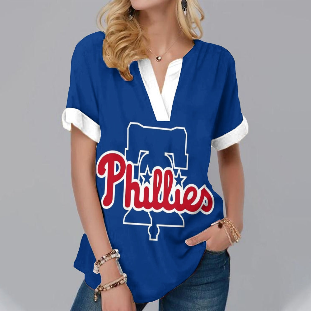 New  Fashion Short Sleeve V-Neck Shirt