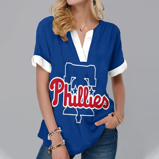 New  Fashion Short Sleeve V-Neck Shirt