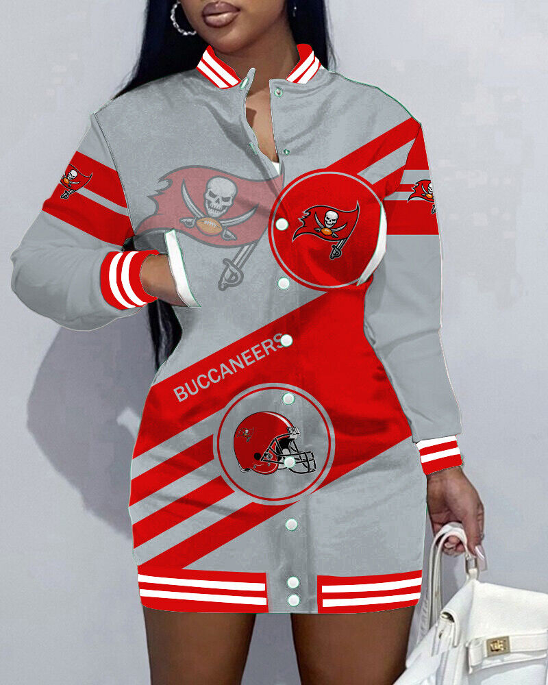 Tampa Bay Buccaneers
Limited Edition Button Down Long Sleeve Jacket Dress