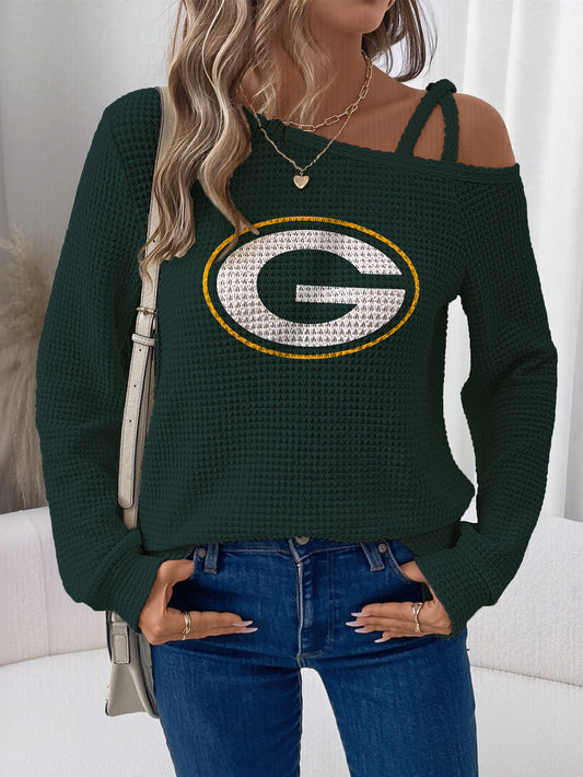 Asymmetric Off-Shoulder Women's Sweatshirt