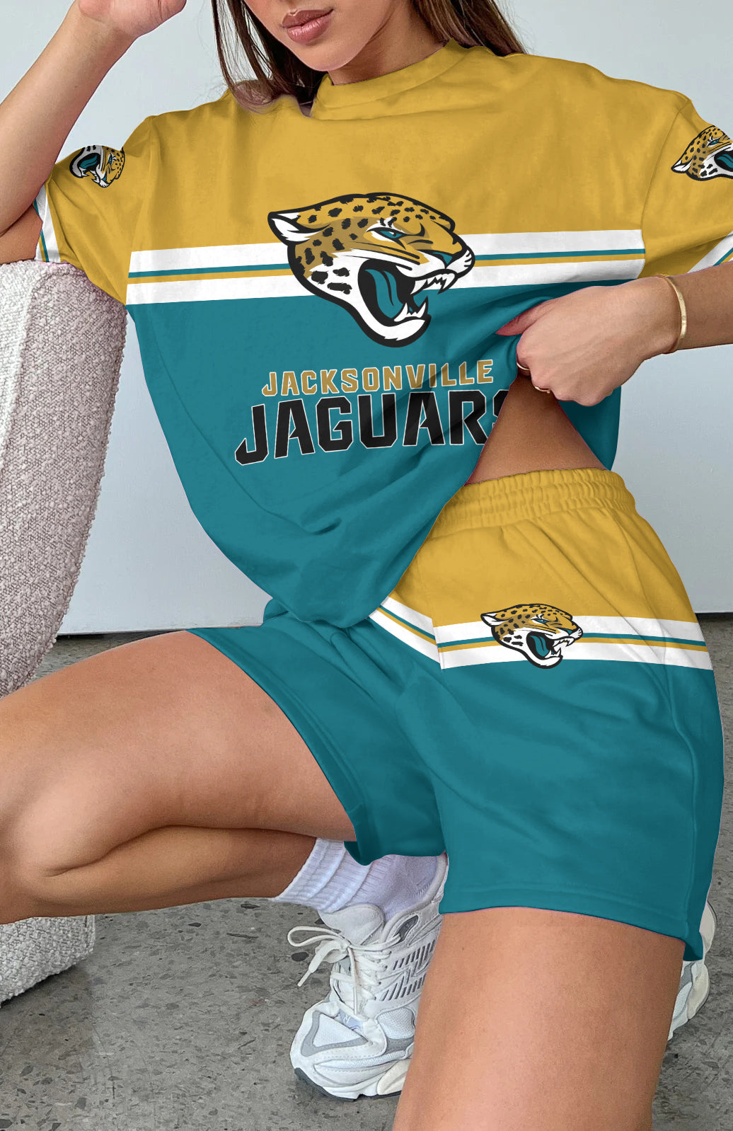 Jacksonville Jaguars Limited Edition Women's T-Shirt & Short Set