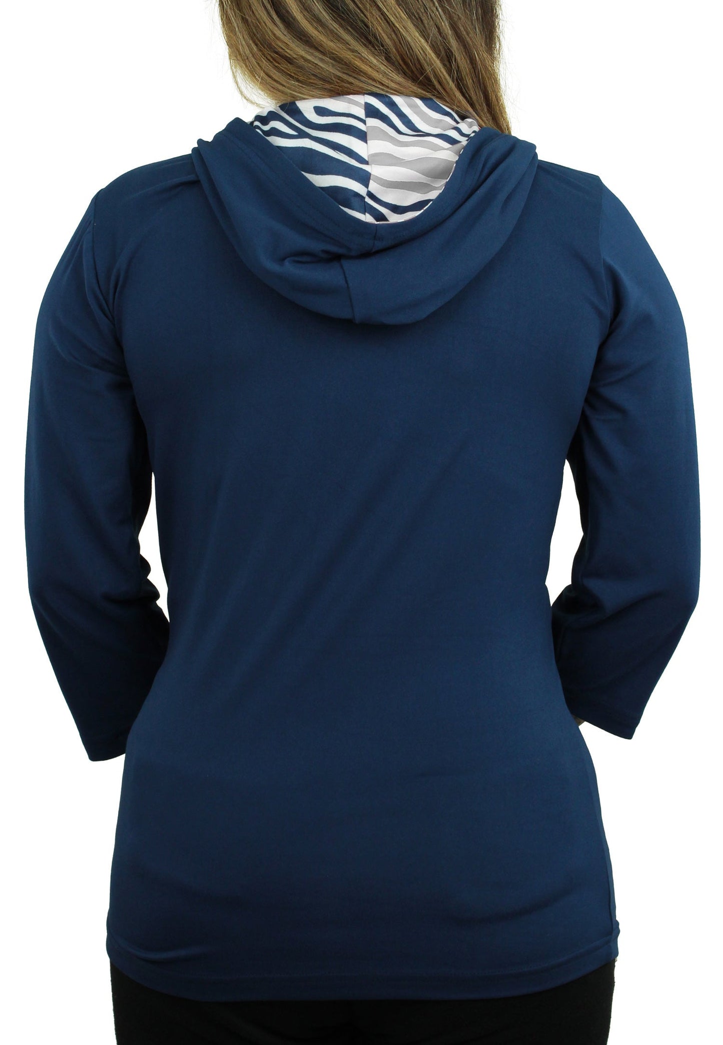 Zubaz NFL Women's Dallas Cowboys Solid Team Color Lightweight Pullover