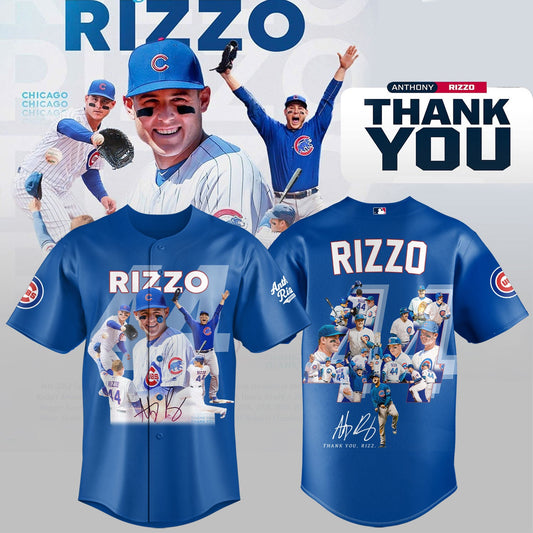 Chicago Cubs Legend Anthony Rizzo Jersey Thank You Rizz