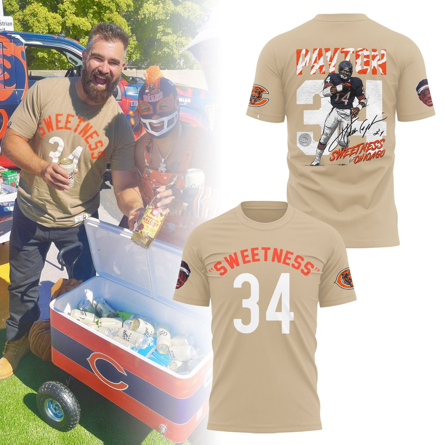 Chicago Bears "Sweetness" 34 T-Shirt