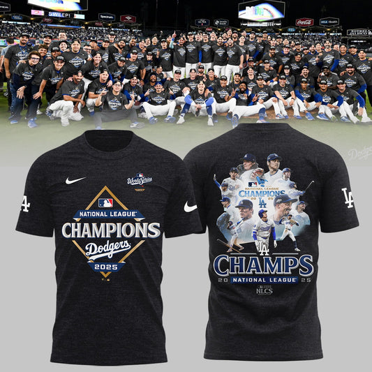 Los Angeles Dodgers NATIONAL LEAGUE CHAMPIONS 2025 T-shirt