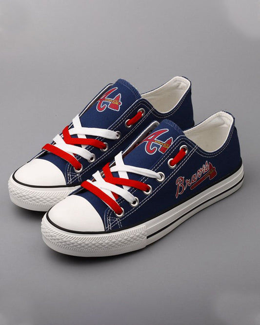 Casual printed low-top canvas shoes unisex