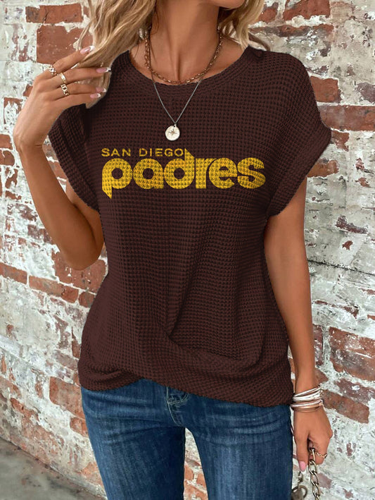 Padres Batwing Sleeve Cross Wrap Tee