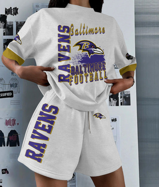 Baltimore Ravens Limited Edition Women's T-Shirt & Short Set