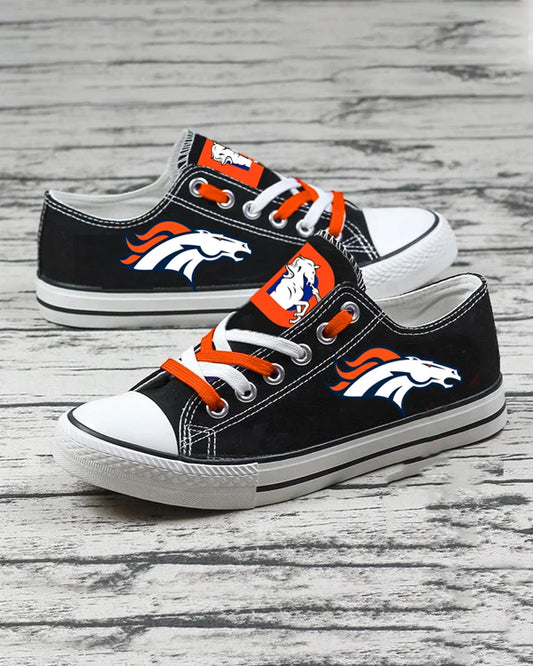 Casual printed low-top canvas shoes unisex