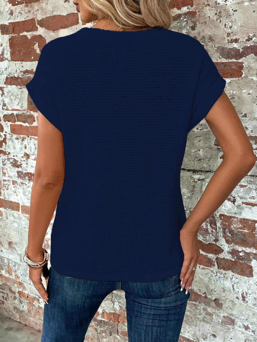 Yankees Batwing Sleeve Cross Wrap Tee