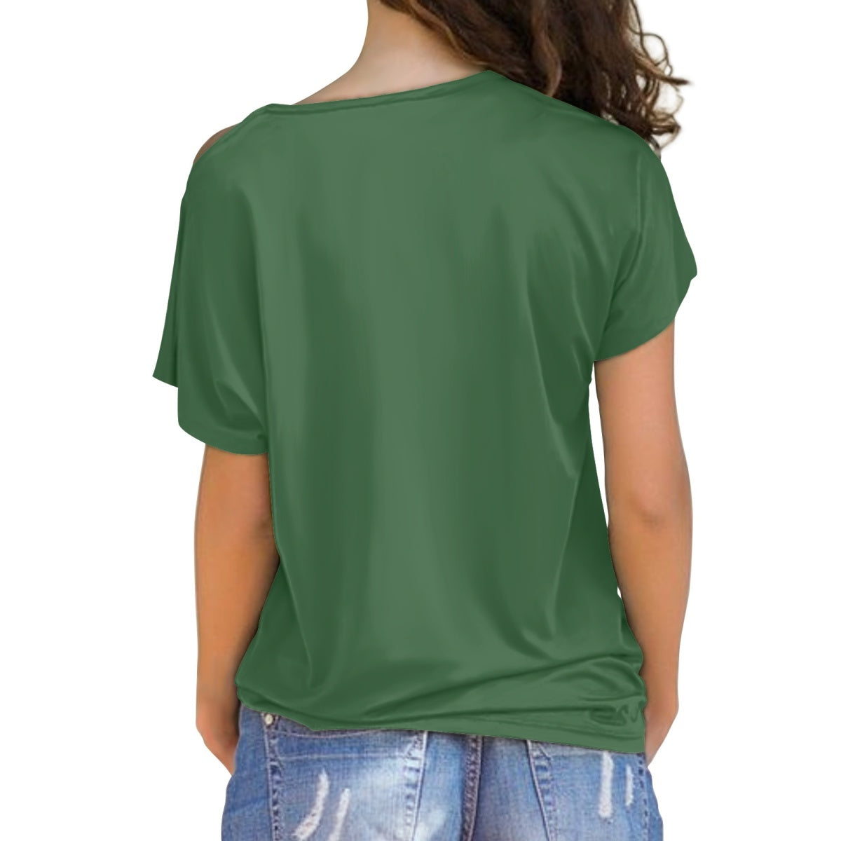 sequin cross belt women's top