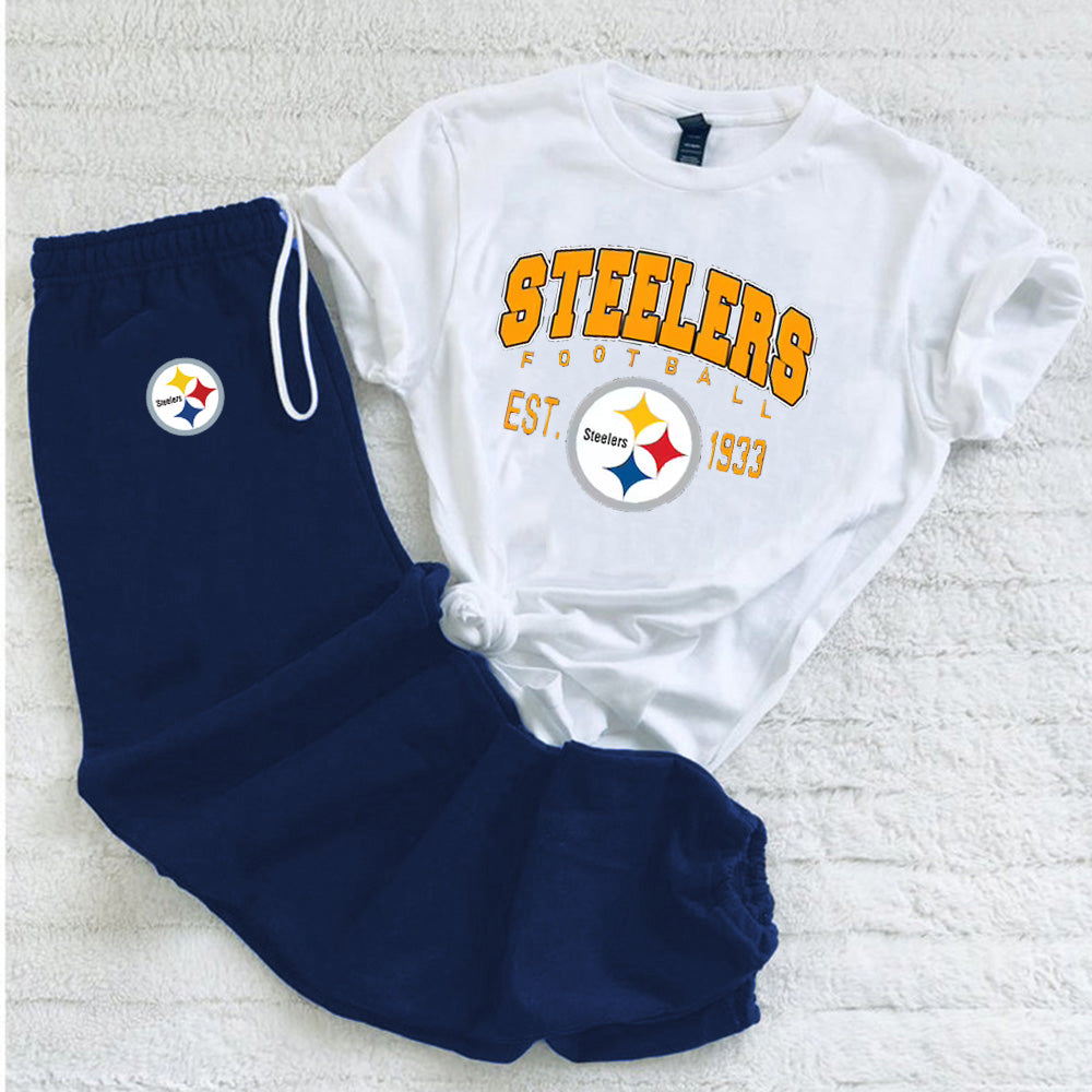 Casual loose fashion printed suit