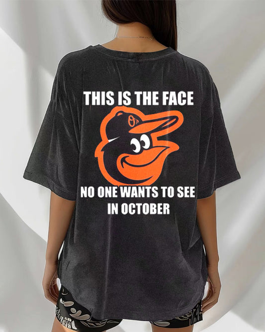 Washed Distressed Print Short Sleeve T-shirt