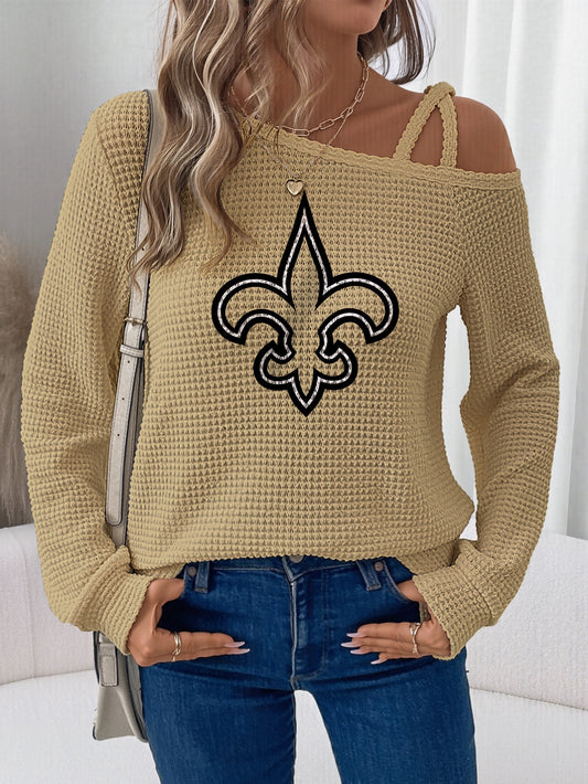Asymmetric Off-Shoulder Women's Sweatshirt