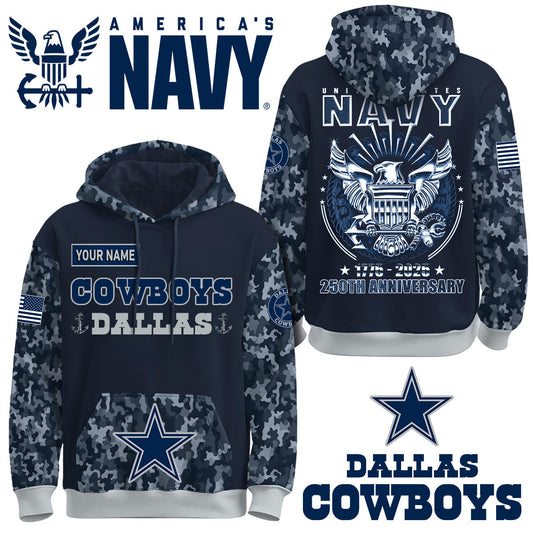 DAL x U.S Navy 250th Birthday Anniversary-3D Unisex Hoodie