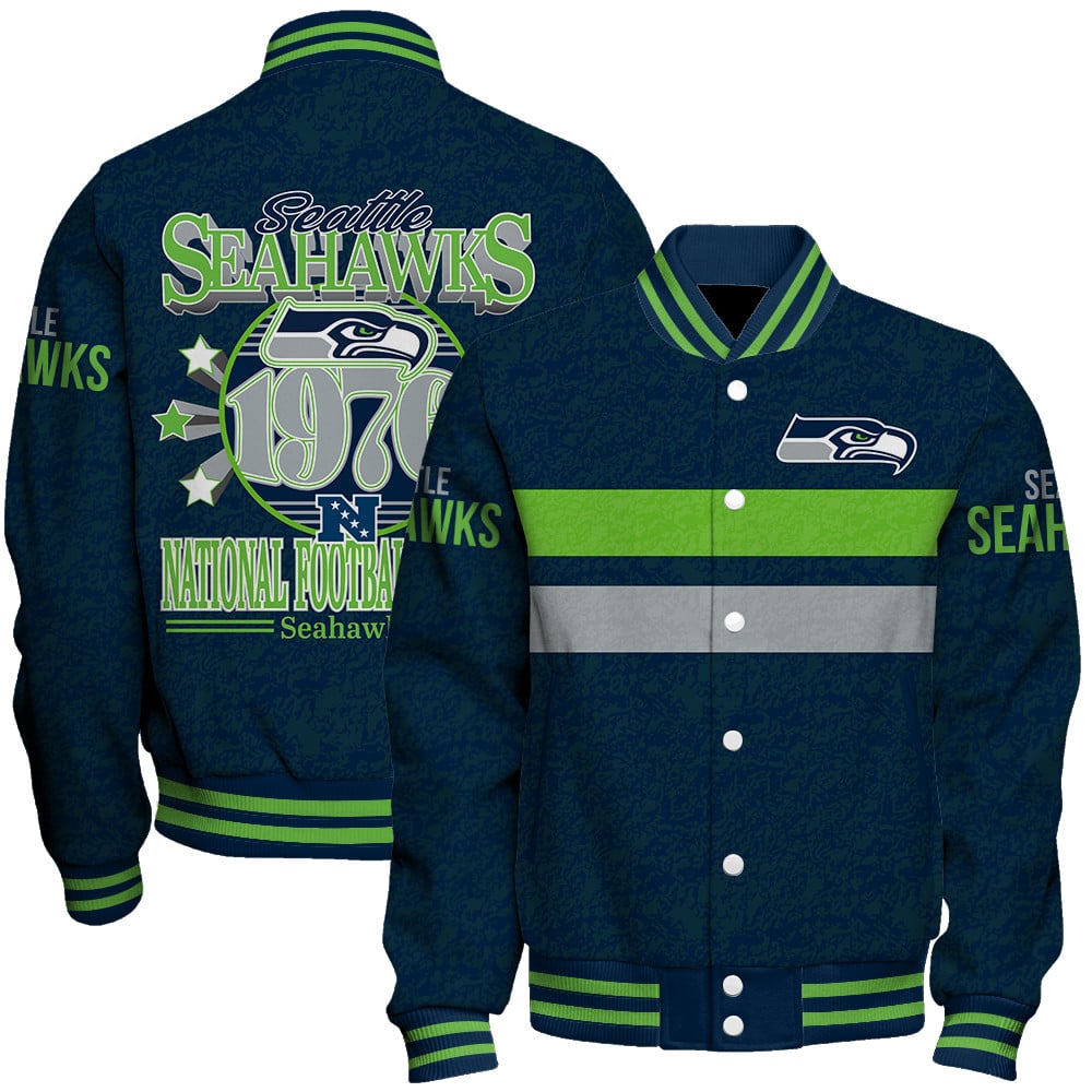 Seattle Seahawks Football Team 2025 -26 Super Durable Unisex Varsity Jacket