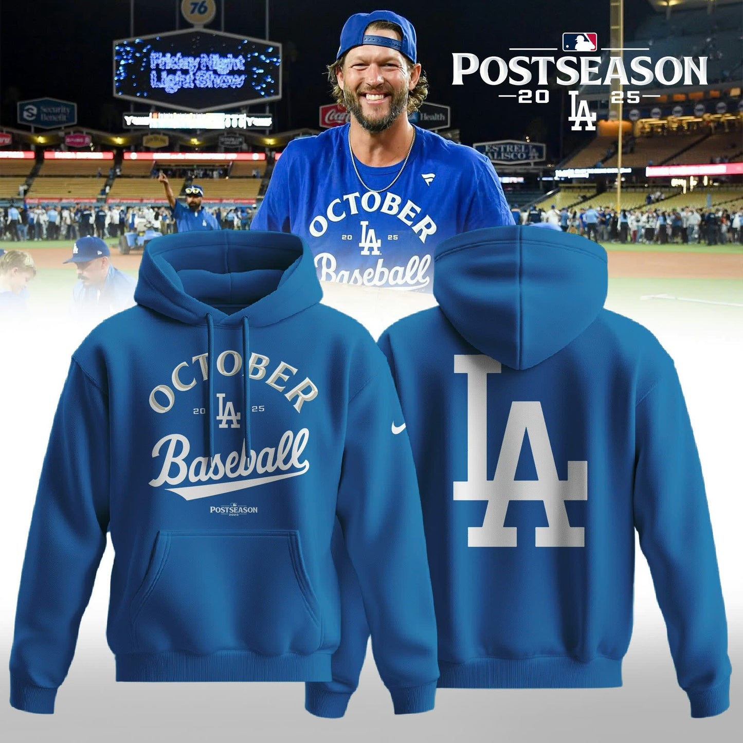 .Los Angeles Dodgers 2025 Postseason Limited Hoodie