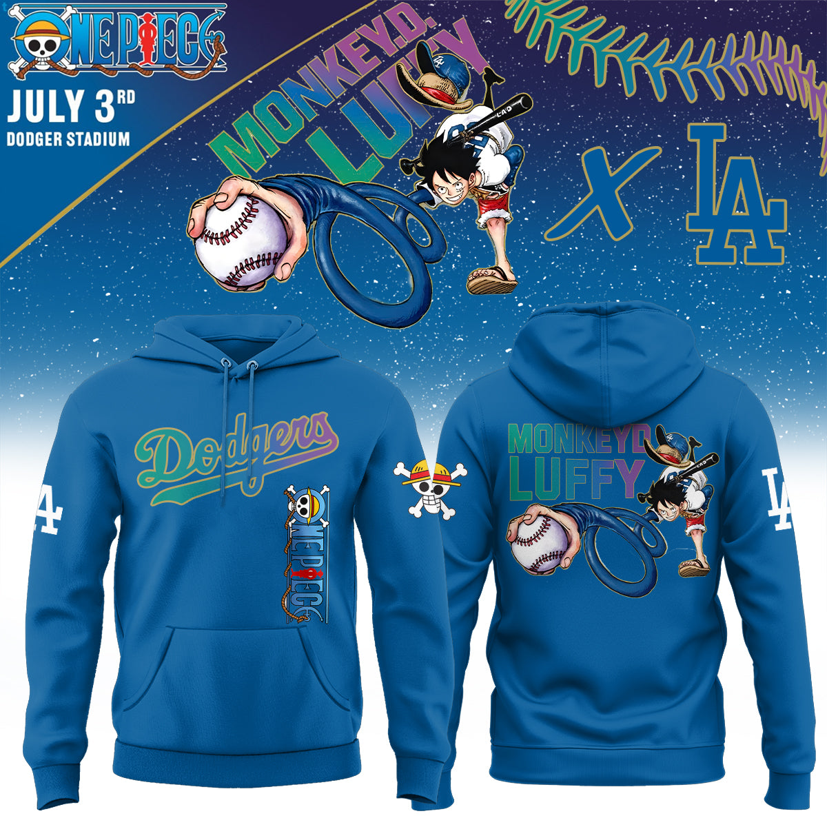 ONE PIECE Night with the Los Angeles hoodie