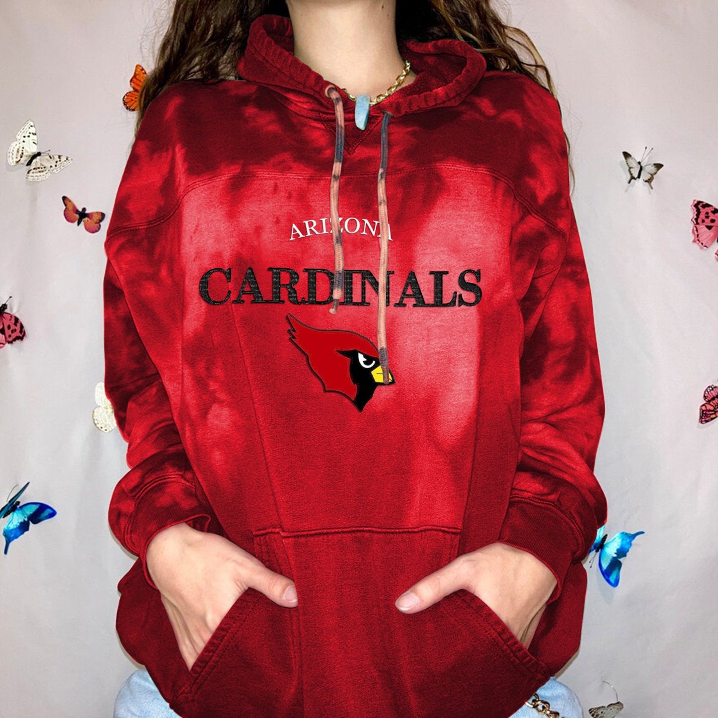 Arizona Cardinals Women Printed  Hoodie