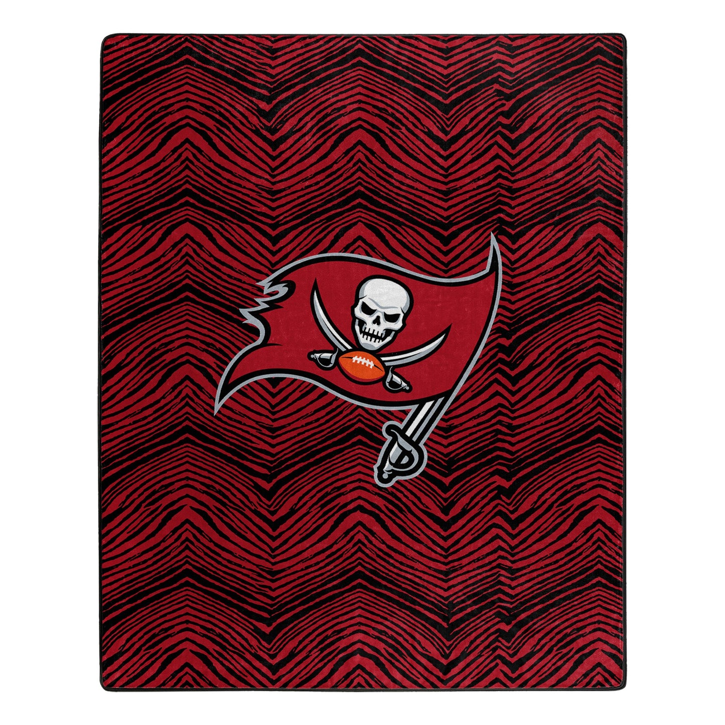Zubaz X Northwest NFL Tampa Bay Buccaneers Zubified Raschel Throw Blanket, 50" x 60"
