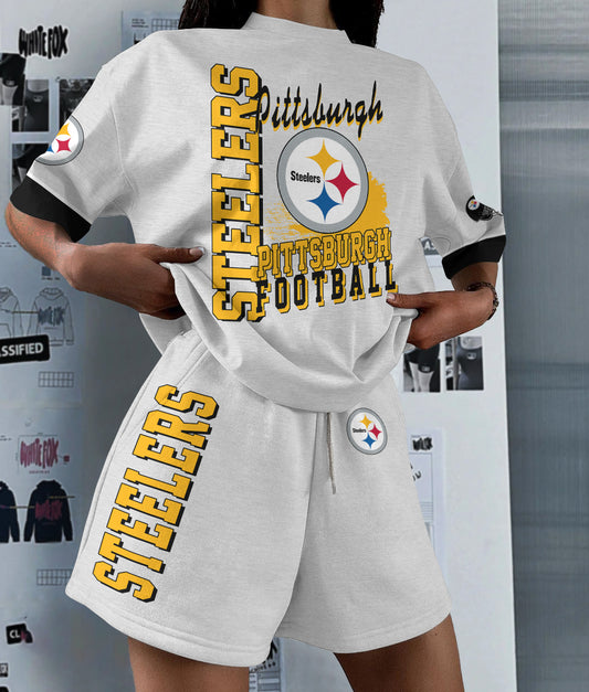 Pittsburgh Steelers Limited Edition Women's T-Shirt & Short Set