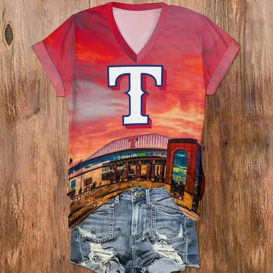 Printed casual short-sleeved t-shirt